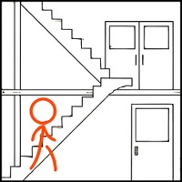 Stick Figures Fighting